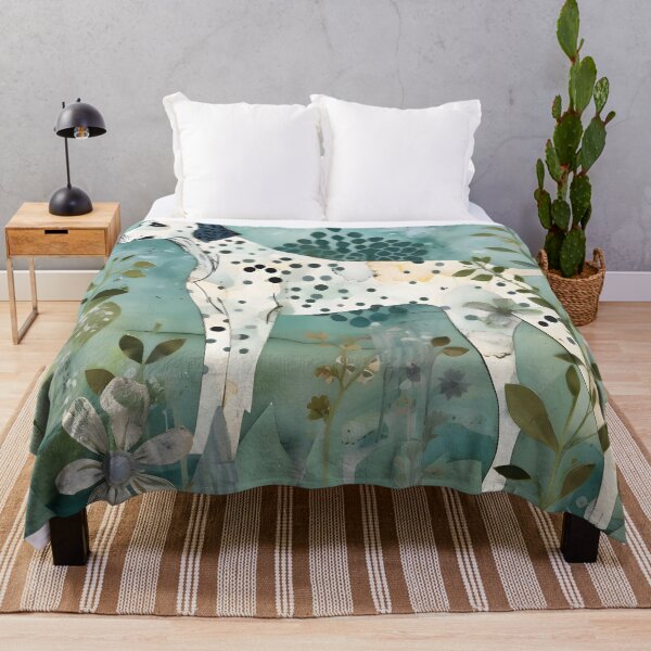 Item preview, "Whimsical Dalmatian Artwork with Floral Cutouts" designed and sold by digitalbrosse.