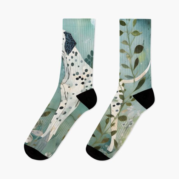 Item preview, "Whimsical Dalmatian Artwork with Floral Cutouts" designed and sold by digitalbrosse.