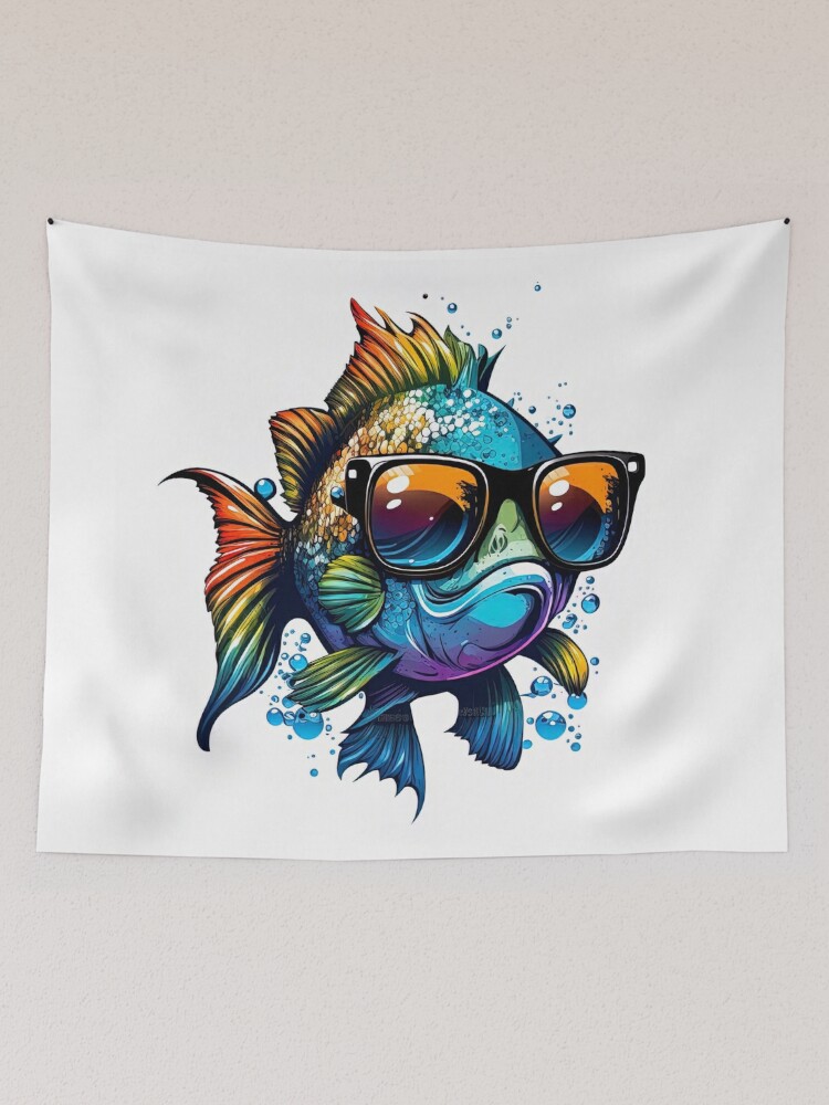 Fish Wearing Sunglasses | Tapestry
