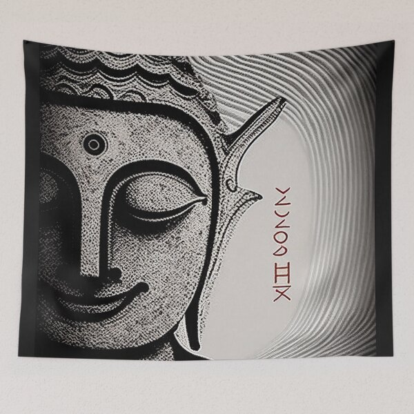 Item preview, Buddha's Wisdom in Black and White 3 designed and sold by BeUniqueCo.