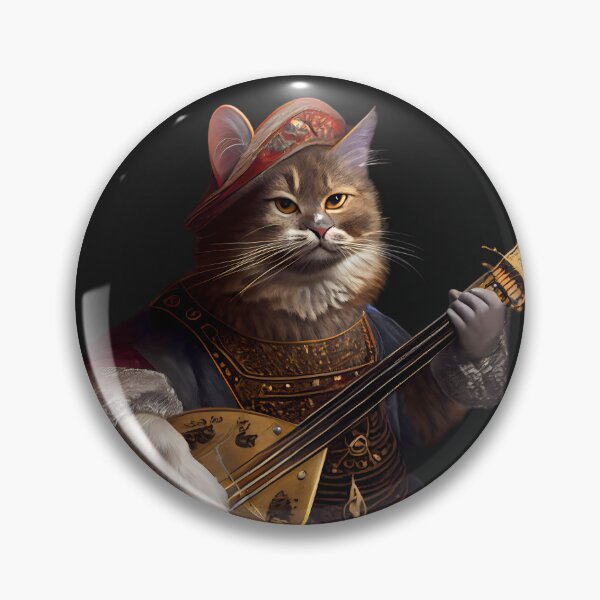 Item preview, Mandolin Playing Cat designed and sold by MTJ-Mushrooms.