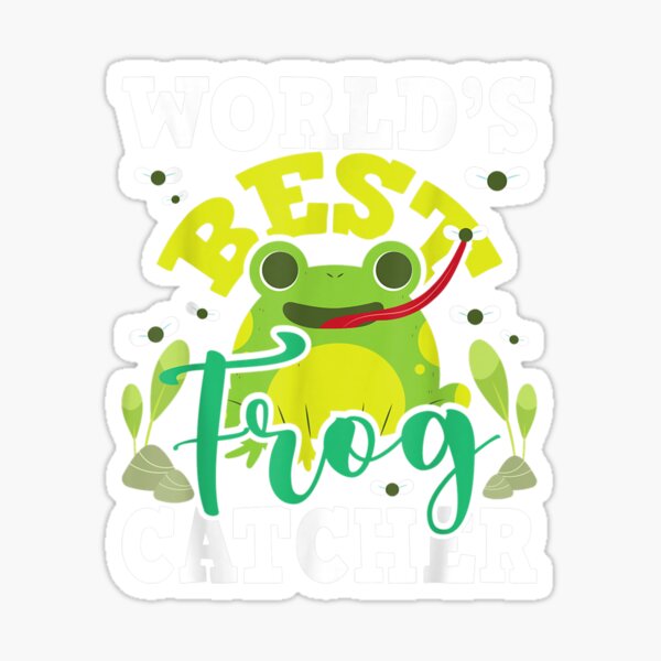 World s Best Frog Catcher Boys Girls Kids Frog' Sticker