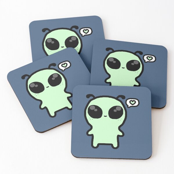 Item preview, Cute green alien designed and sold by KnuckersHollow.