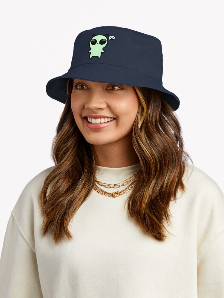 Discover Cute green alien Bucket Hat