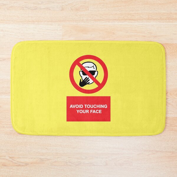 Item preview, AVOID TOUCHING YOUR FACE - COVID SAFETY designed and sold by ThrowbackAds.