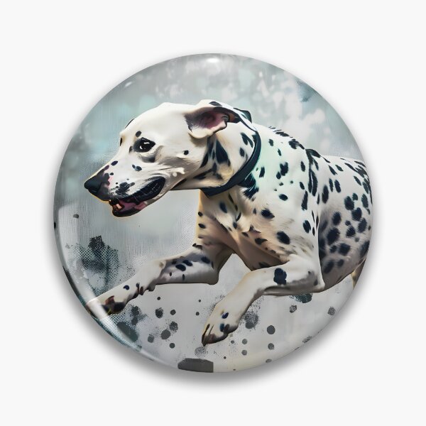 Item preview, "Painterly Style Dalmatian Art with Textured Background" designed and sold by digitalbrosse.