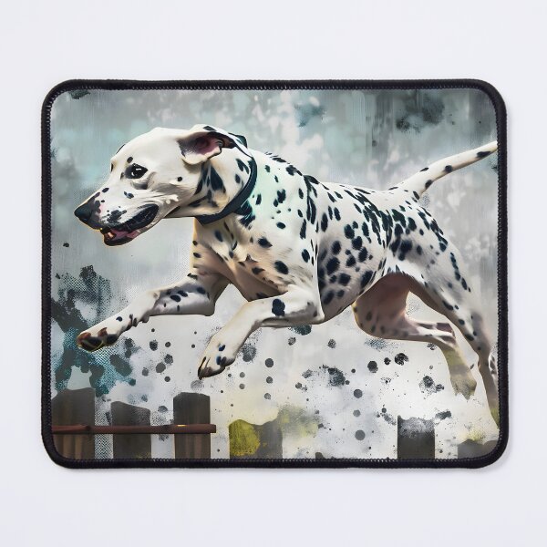 Item preview, "Painterly Style Dalmatian Art with Textured Background" designed and sold by digitalbrosse.