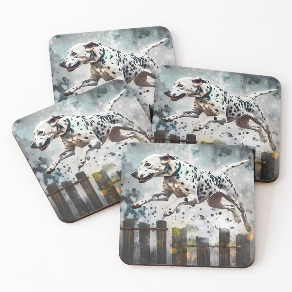 Item preview, "Painterly Style Dalmatian Art with Textured Background" designed and sold by digitalbrosse.