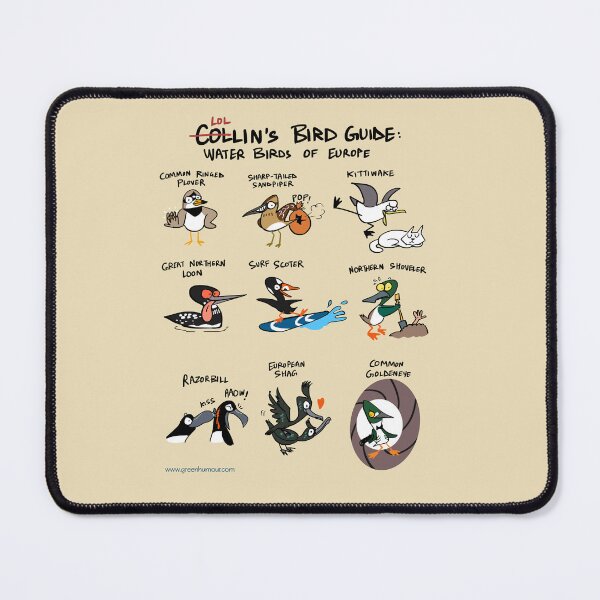 Item preview, Water Birds of Europe Cartoon Field Guide designed and sold by Green Humour.