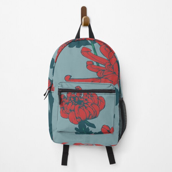 Item preview, vintage botanical garden-red blooming flower designed and sold by UnaWu533.