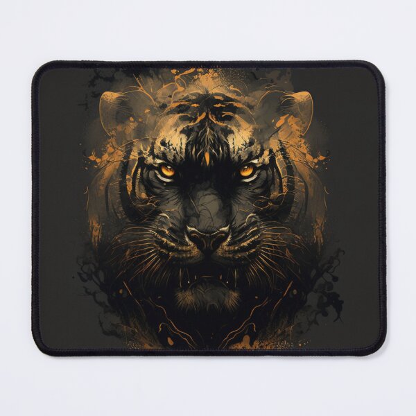 Item preview, The Majestic Black and Gold Tiger: A Symbol of Power and Elegance designed and sold by DaniFantasy.