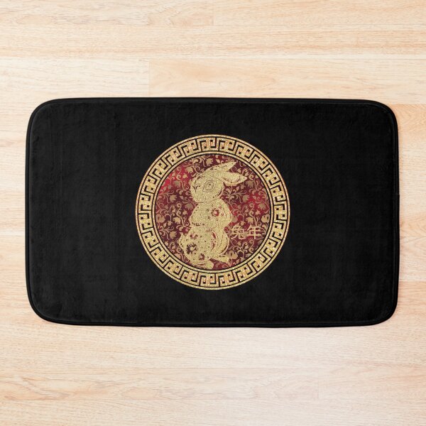 Item preview, Gold Floral Rabbit  designed and sold by ALesterDesign.