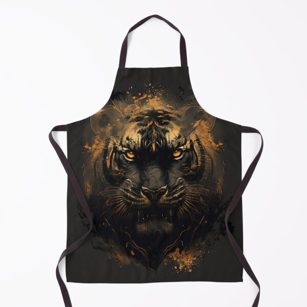 Item preview, The Majestic Black and Gold Tiger: A Symbol of Power and Elegance designed and sold by DaniFantasy.