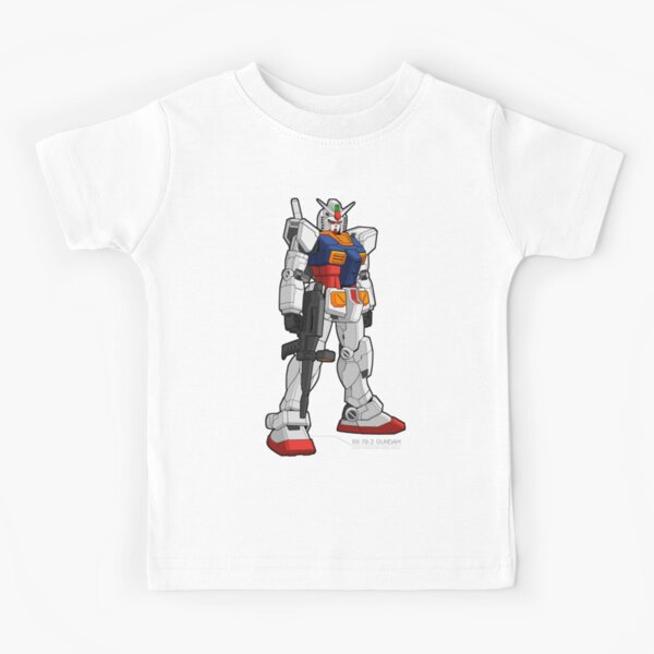 Gundam RX-78-2 Face Symbol Shirt Unisex Kids Boy Youth Tee T-Shirt Cotton 