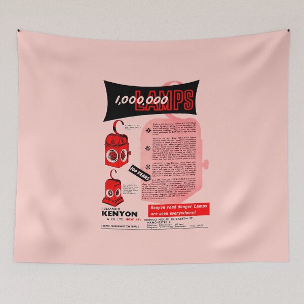 Item preview, KENYON ROAD LAMP - ADVERT designed and sold by ThrowbackAds.
