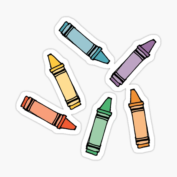 Sticker enfant crayons de couleurs - TenStickers