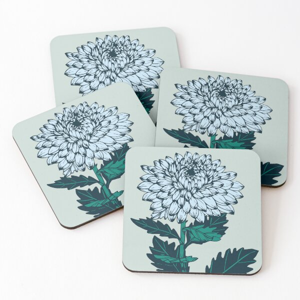 Item preview, vintage botanical garden-blue blooming flower designed and sold by UnaWu533.