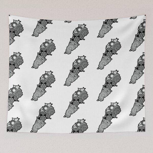 Item preview, Map of Lebanon designed and sold by KatsCanvas.