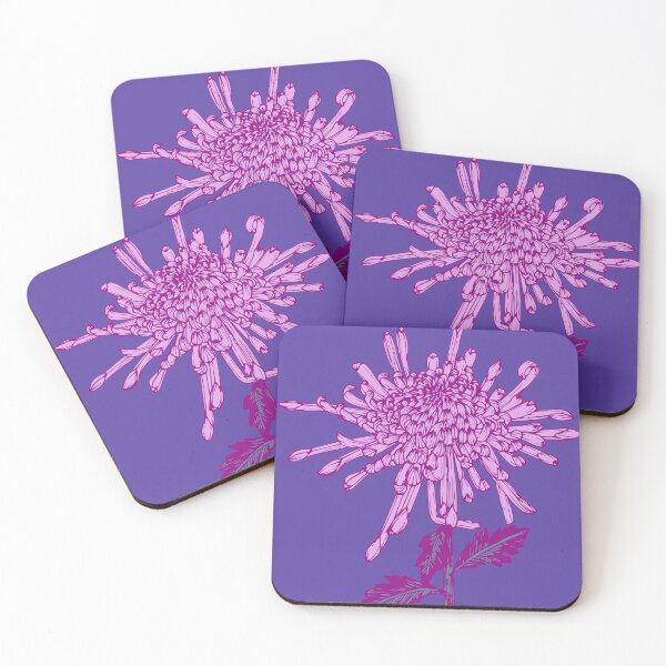 Item preview, vintage botanical garden-purple blooming flower designed and sold by UnaWu533.