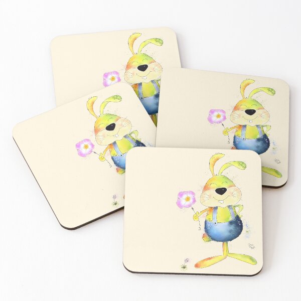 Item preview, Happy Bunny - Happy Painting - Watercolor designed and sold by Connys Colorful World.