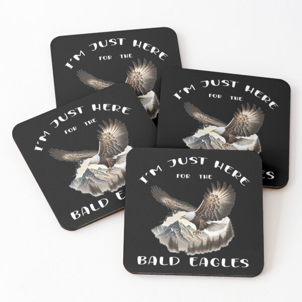 Item preview, I'm Just Here for the Bald Eagles - A Birdwatching Design designed and sold by Mindful-Designs.