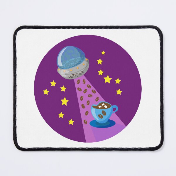 Item preview, coffee ufo and coffee cup designed and sold by YuYuKoroleva.