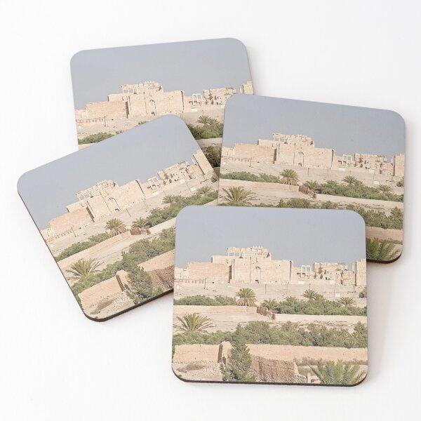 Item preview, Green Palmyra Oasis view of the Temple of Bel designed and sold by  Bride of the desert.