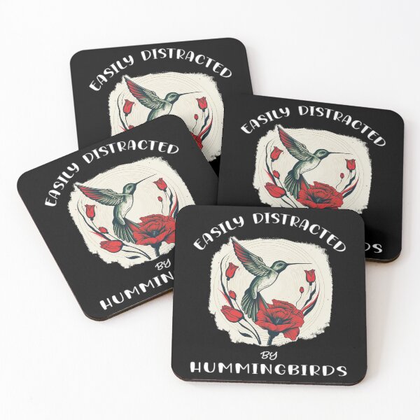 Item preview, Easily Distracted By Hummingbirds - A Birdwatching Design designed and sold by Mindful-Designs.