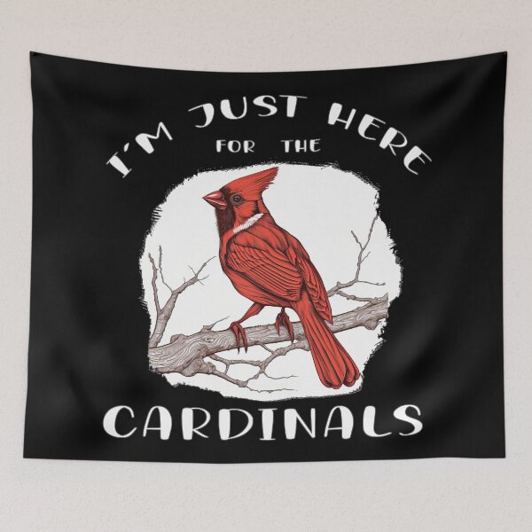 Item preview, I'm Just Here for the Cardinals - A Birdwatching Design designed and sold by Mindful-Designs.