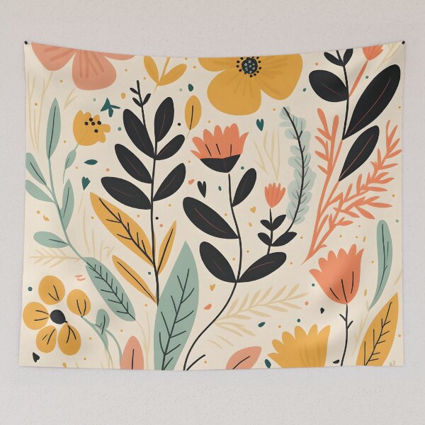 Item preview, Botanical Pattern, Boho Exotica, Boho Pattern art designed and sold by MonkStudio.