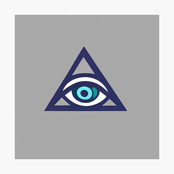Amuleto triangular con ojo azul como protección contra el mal de