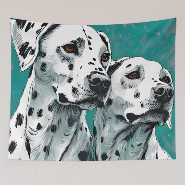 Item preview, "A Playful Dalmatian Duet" designed and sold by digitalbrosse.