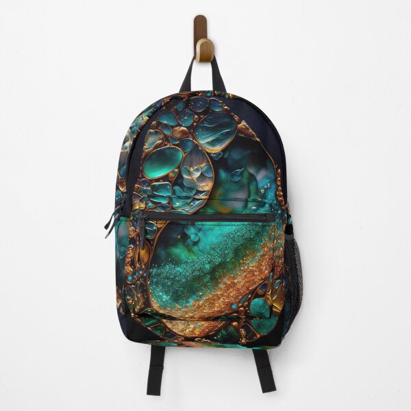 Item preview, Pointillism seaglass golden streams abstract designed and sold by Piotrek0001.