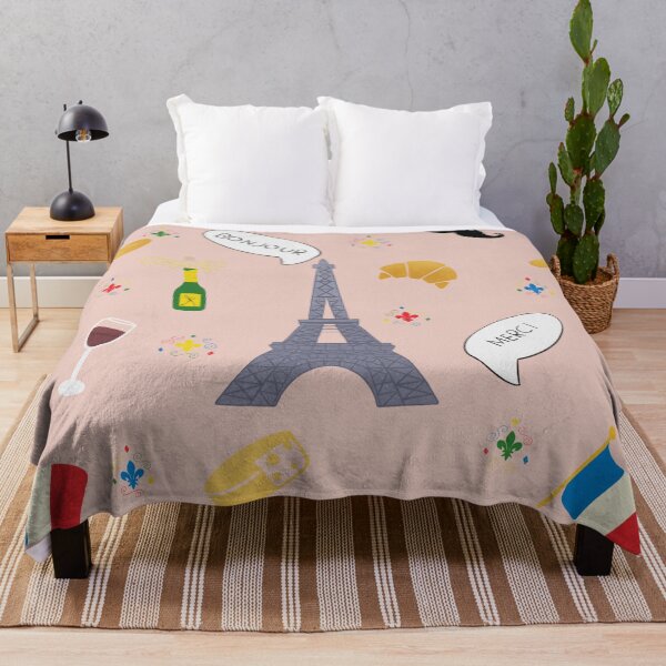 Item preview, Oui Oui, all things French pink pattern designed and sold by ZorressaArt.