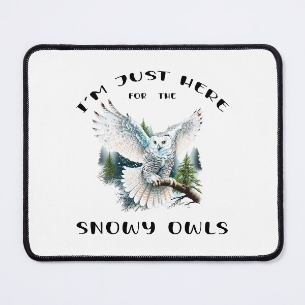 Item preview, I'm Just Here for the Snow Owls - A Birdwatching Design designed and sold by Mindful-Designs.