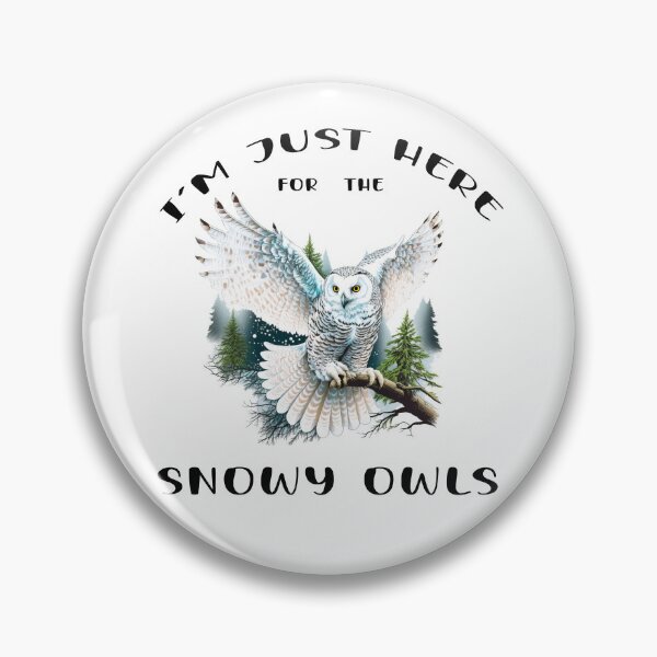 Item preview, I'm Just Here for the Snow Owls - A Birdwatching Design designed and sold by Mindful-Designs.