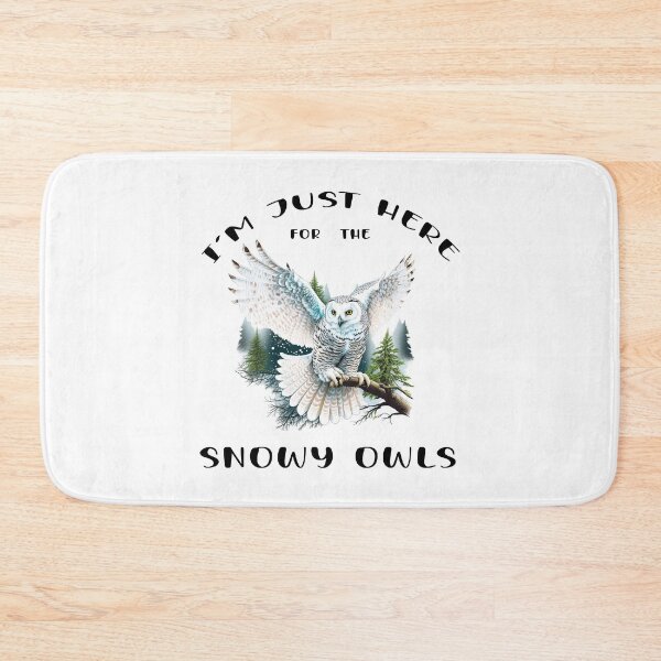Item preview, I'm Just Here for the Snow Owls - A Birdwatching Design designed and sold by Mindful-Designs.