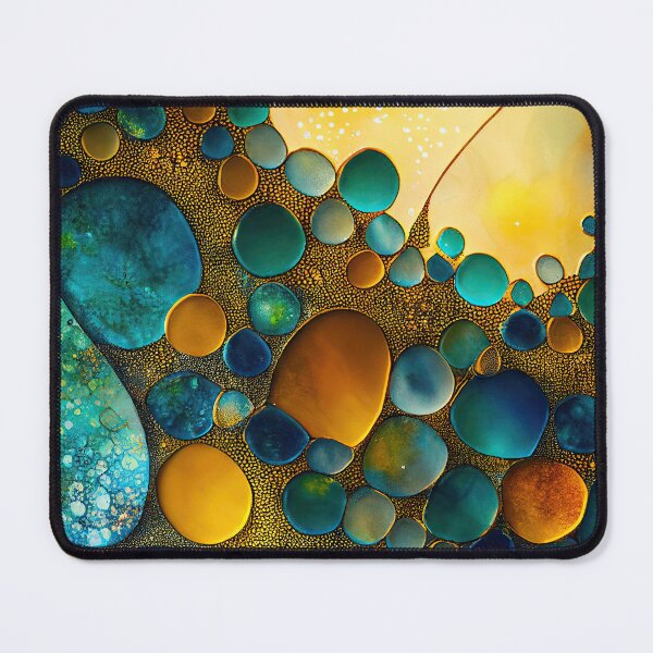Item preview, Pointillism seaglass golden streams abstract designed and sold by Piotrek0001.