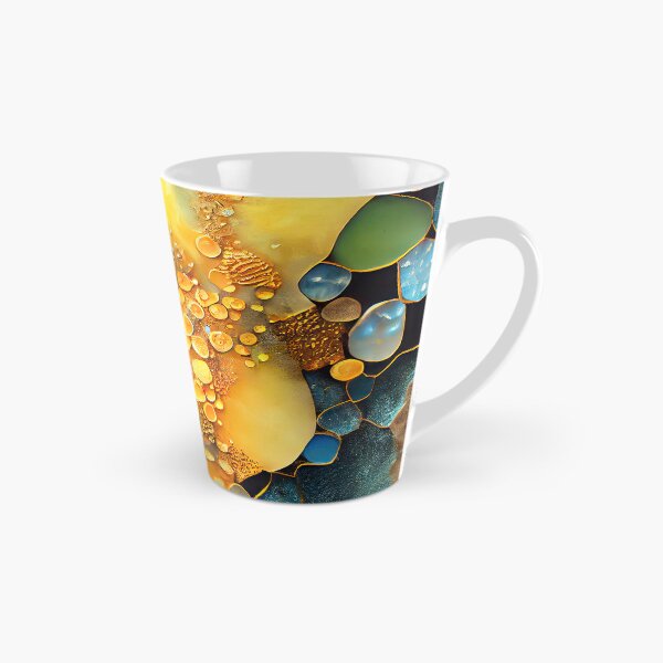 Item preview, Pointillism seaglass golden streams abstract designed and sold by Piotrek0001.