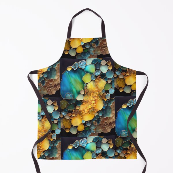 Item preview, Pointillism seaglass golden streams abstract designed and sold by Piotrek0001.