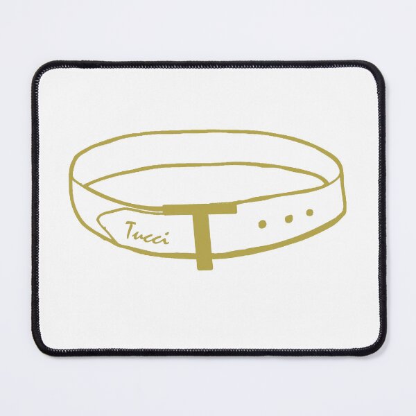 Item preview, Stanley Tucci Logo with a belt in gold designed and sold by Manoroma.