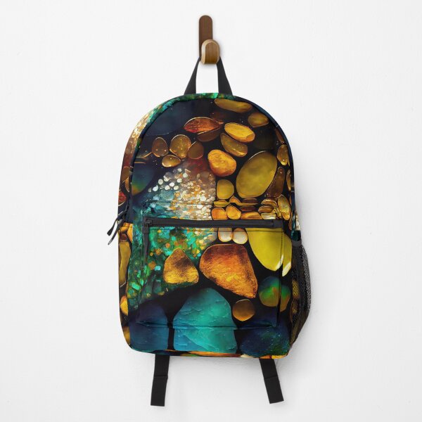 Item preview, Pointillism seaglass golden streams abstract designed and sold by Piotrek0001.
