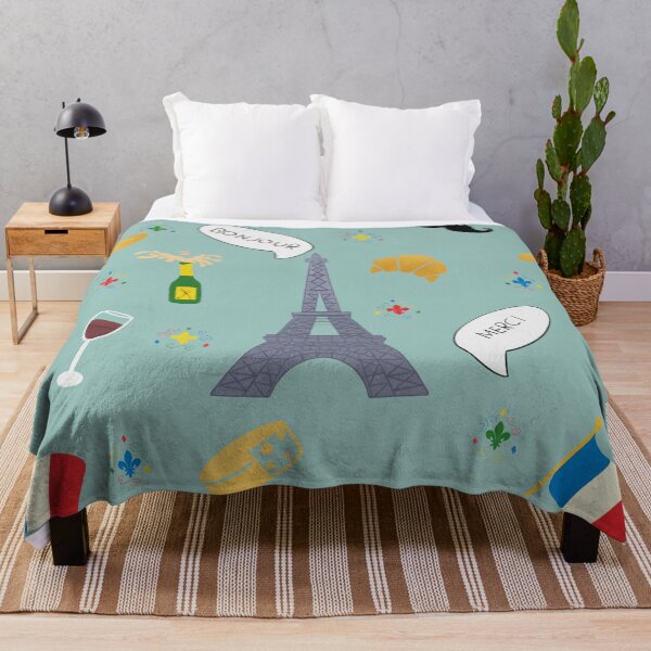 Item preview, Oui Oui, all things French blue pattern designed and sold by ZorressaArt.