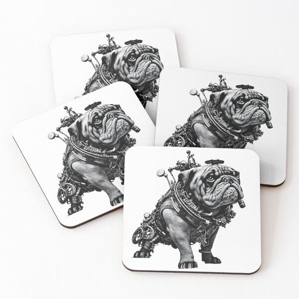 Item preview, Cute steampunk English bulldog  designed and sold by Red Siri0 Art.