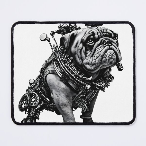 Item preview, Cute steampunk English bulldog designed and sold by Red Siri0 Art.