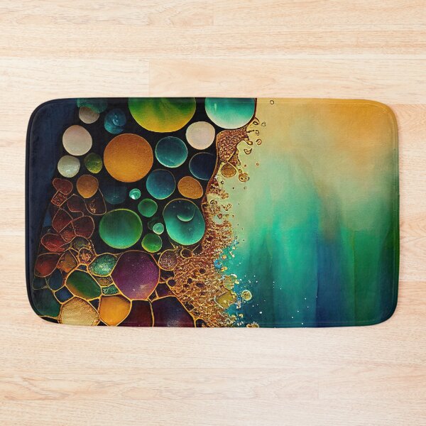 Item preview, Pointillism seaglass golden streams abstract designed and sold by Piotrek0001.