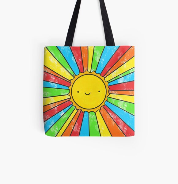 Radiate Positivity All Over Print Tote Bag