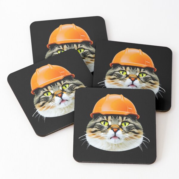 Item preview, Catwithhardhats cat worker designed and sold by Drzamag.