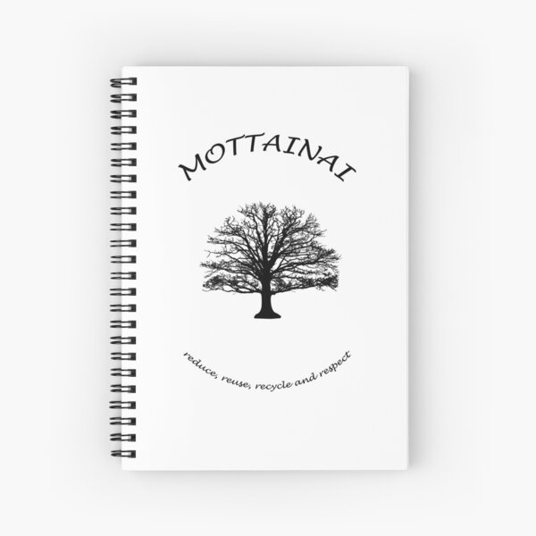 Mottainai philosophy tree Spiral Notebook