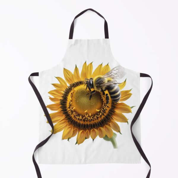 Item preview, bee on a sunflower! designed and sold by Still_Mind.